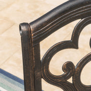Cast Aluminum Dining Chair With Hand Crafted Details - Copper - R&R Furniture Gallery (Fountain Valley, CA)