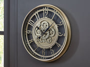 Gilover - Wall Clock - Champagne Finish - R&R Furniture Gallery (Fountain Valley, CA)