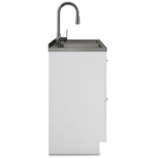 Shaker - Modern Wide Laundry Cabinet With Faucet And Sink - White - R&R Furniture Gallery (Fountain Valley, CA)
