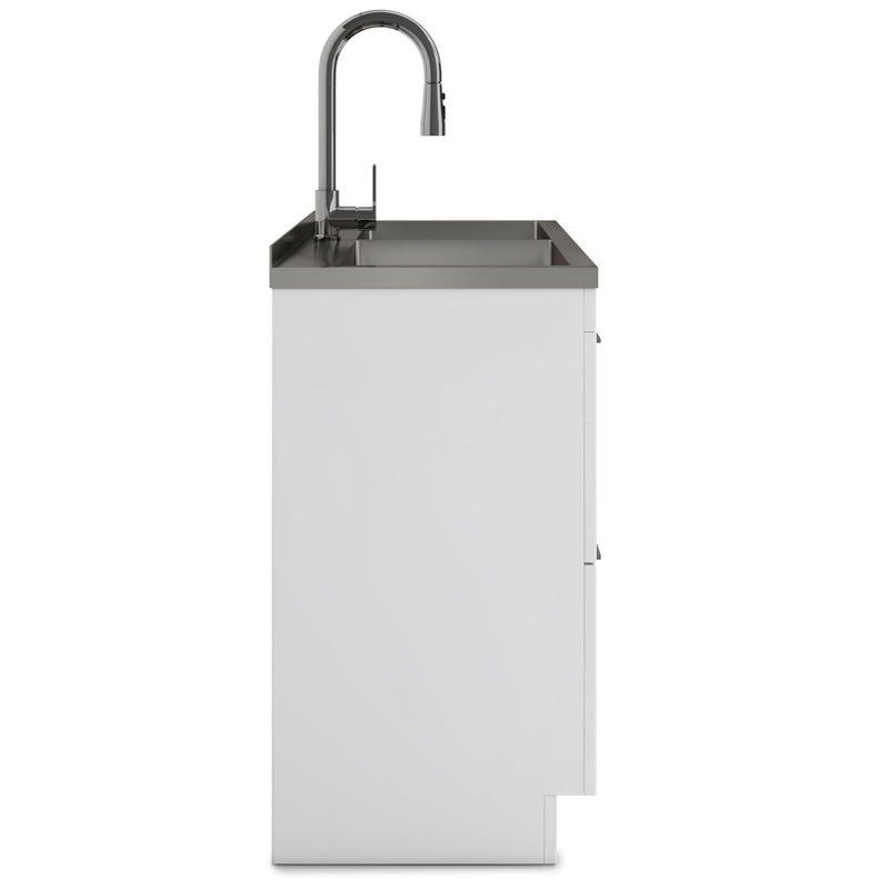 Shaker - Modern Wide Laundry Cabinet With Faucet And Sink - White - R&R Furniture Gallery (Fountain Valley, CA)