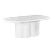 Elika - Faux Plaster Oval Dining Table - R&R Furniture Gallery (Fountain Valley, CA)