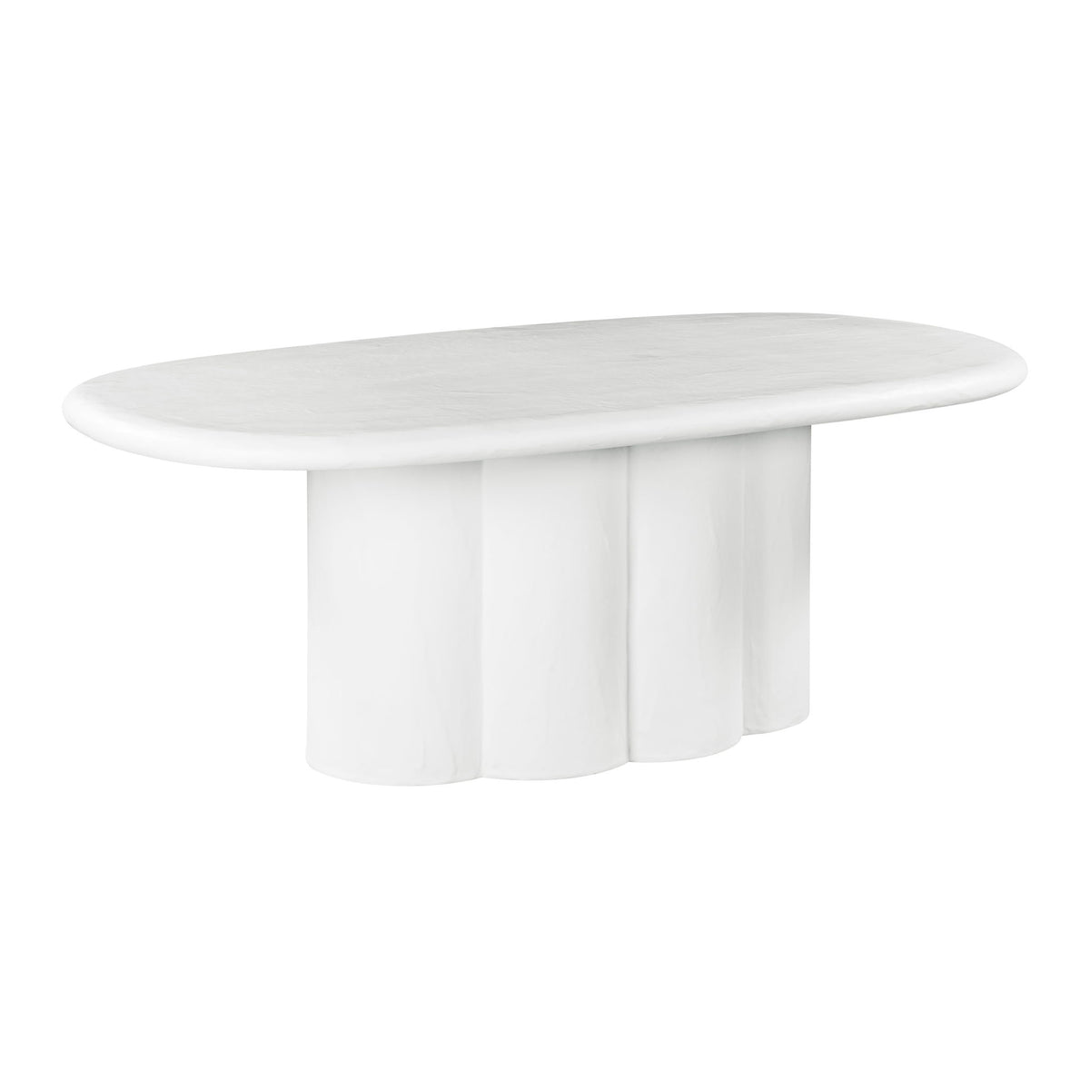 Elika - Faux Plaster Oval Dining Table - R&R Furniture Gallery (Fountain Valley, CA)