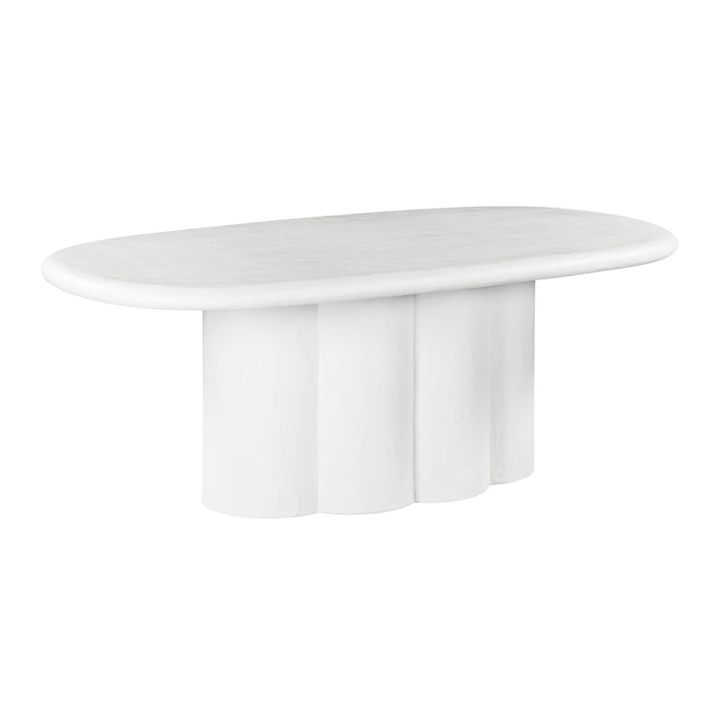 Elika - Faux Plaster Oval Dining Table - R&R Furniture Gallery (Fountain Valley, CA)