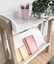 Blariden - Small Bookcase - White / Tan - R&R Furniture Gallery (Fountain Valley, CA)