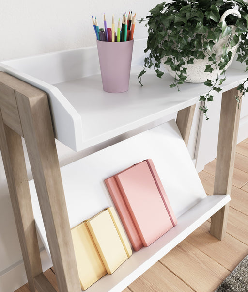 Blariden - Small Bookcase - White / Tan - R&R Furniture Gallery (Fountain Valley, CA)