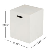 Modern Tank Holder Side Table With Smooth Concrete Surface - R&R Furniture Gallery (Fountain Valley, CA)