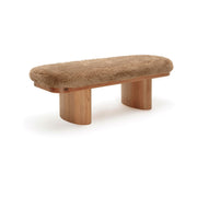 Upholstered Ollie Straight Bench by TOV Furniture with a sleek, modern design and soft fabric upholstery, perfect for entryway or living room.