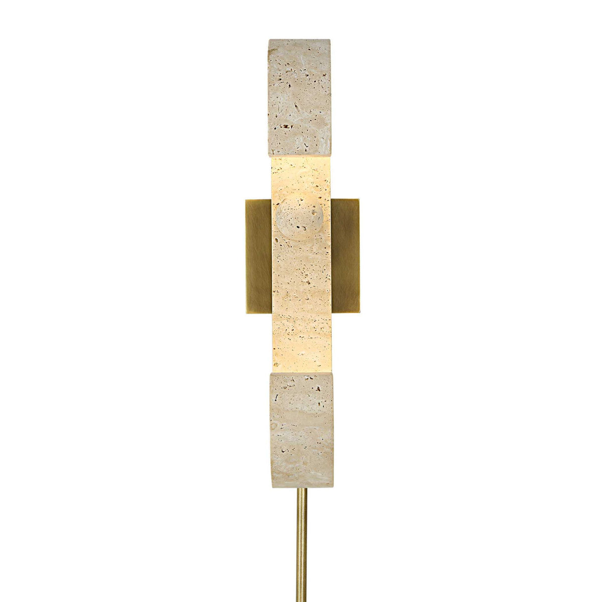 Equilibrium - Sconce - Beige / Light Antique Brass