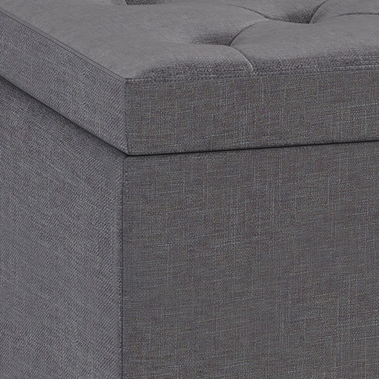 Hamilton - Upholstered Lift Top Rectangular Storage Ottoman - R&R Furniture Gallery (Fountain Valley, CA)