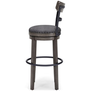 Caitbrook - Tall UPH Swivel Barstool - Gray - R&R Furniture Gallery (Fountain Valley, CA)