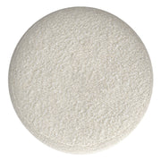 Chantal - Round Pouf - White - R&R Furniture Gallery (Fountain Valley, CA)
