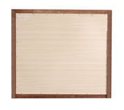 Glass mirror with a sleek frame, part of the Marilla collection by Glory Furniture. Reflective surface, modern home decor piece.