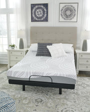 Sierra Sleep® by Ashley Essentials firm memory foam mattress with plush white cover and supportive layers for a restful sleep
