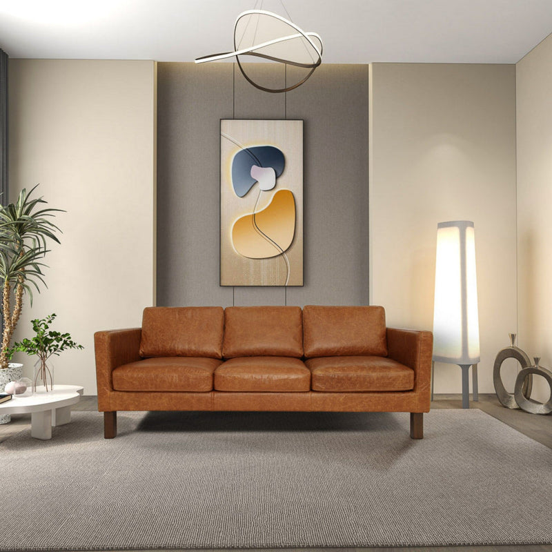 Memphis - Waxy Sofa - Cognac - R&R Furniture Gallery (Fountain Valley, CA)
