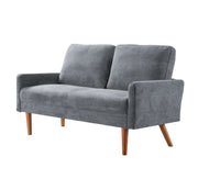 Loveseat Sofa, European Style With Sleek Design, Modern & Vintage Flair, Upholstered 2 Seater Couch - R&R Furniture Gallery (Fountain Valley, CA)