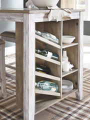 Skempton - Rectangular Counter Table With Storage Set - R&R Furniture Gallery (Fountain Valley, CA)