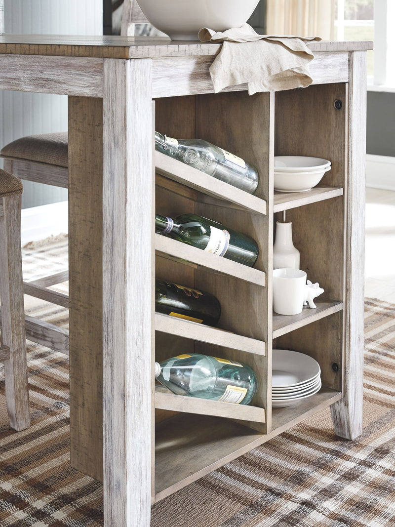 Skempton - Rectangular Counter Table With Storage Set - R&R Furniture Gallery (Fountain Valley, CA)