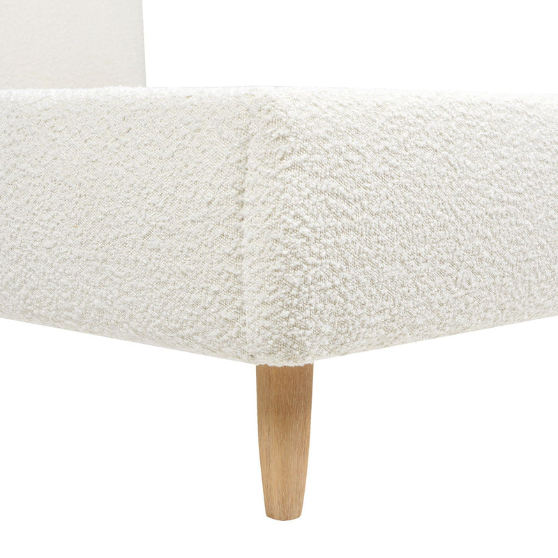 Roman - Curved Headboard Upholstered Platform Bed - R&R Furniture Gallery (Fountain Valley, CA)