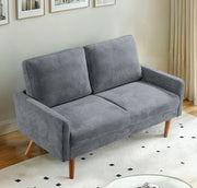 Loveseat Sofa, European Style With Sleek Design, Modern & Vintage Flair, Upholstered 2 Seater Couch - R&R Furniture Gallery (Fountain Valley, CA)
