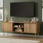 Fallon - TV Media Stand - Natural - R&R Furniture Gallery (Fountain Valley, CA)