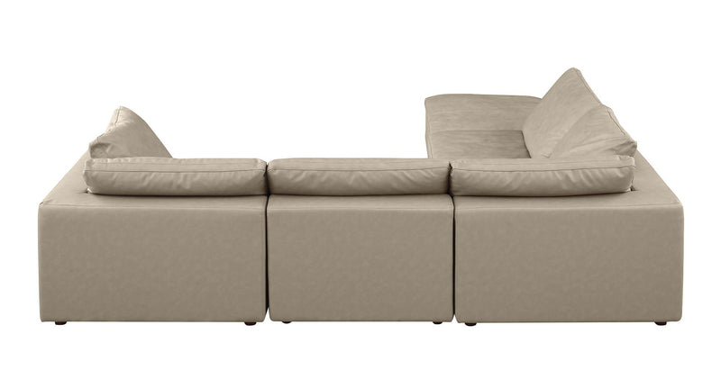 1100 - 5-Piece 4-Seat Sectional (Top-Grain Italian Leather)