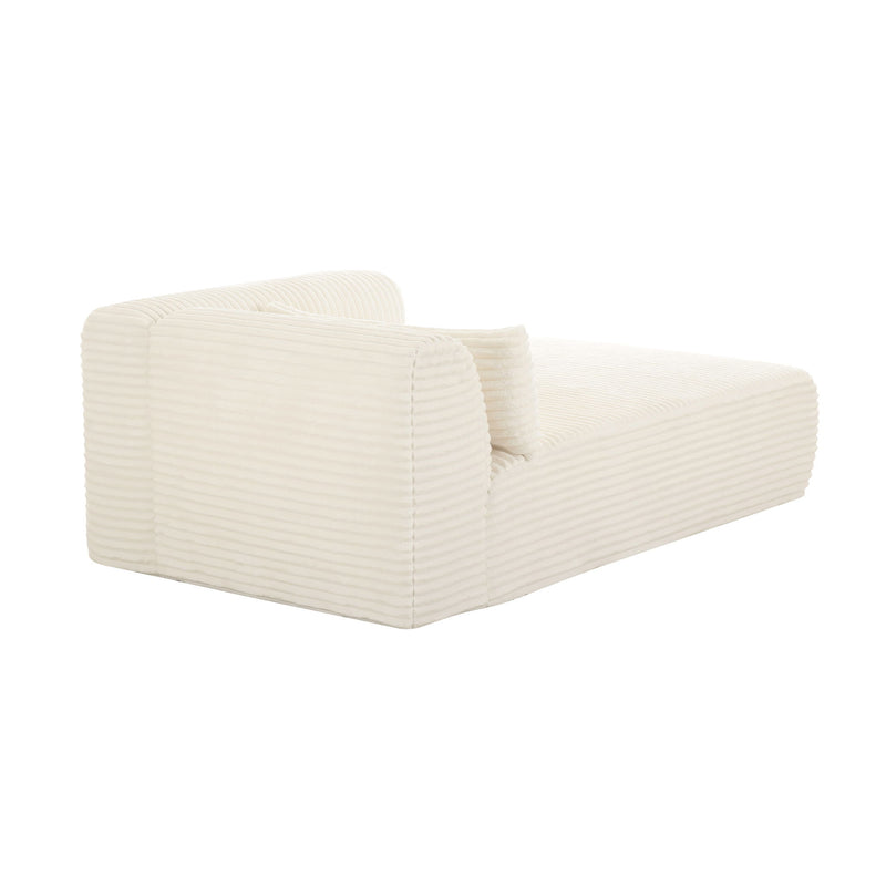 Tarra - Fluffy Oversized Corduroy Modular Chaise - R&R Furniture Gallery (Fountain Valley, CA)