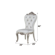 Gorsedd - Side Chair (Set of 2) - Cream Fabric & Golden Ivory - R&R Furniture Gallery (Fountain Valley, CA)