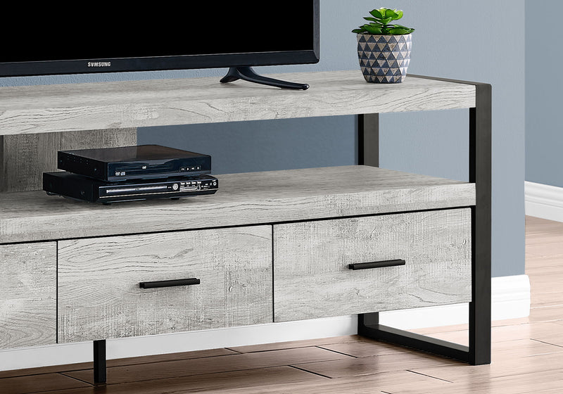 TV Stand, Console, Media Entertainment Center, Storage Drawers, Modern - R&R Furniture Gallery (Fountain Valley, CA)
