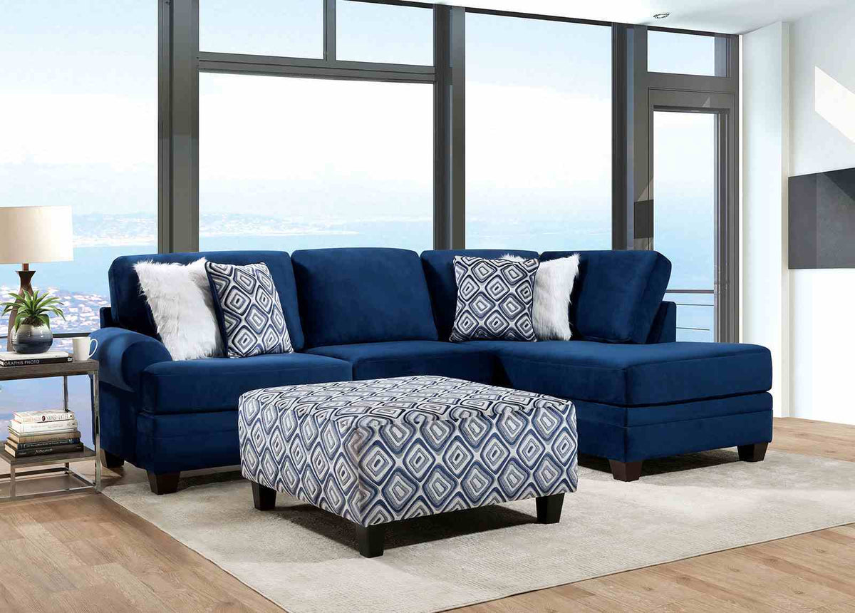 Waldport - Sectional, Navy