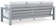 Hurley Park - Sofa With Cushion - Gray - R&R Furniture Gallery (Fountain Valley, CA)