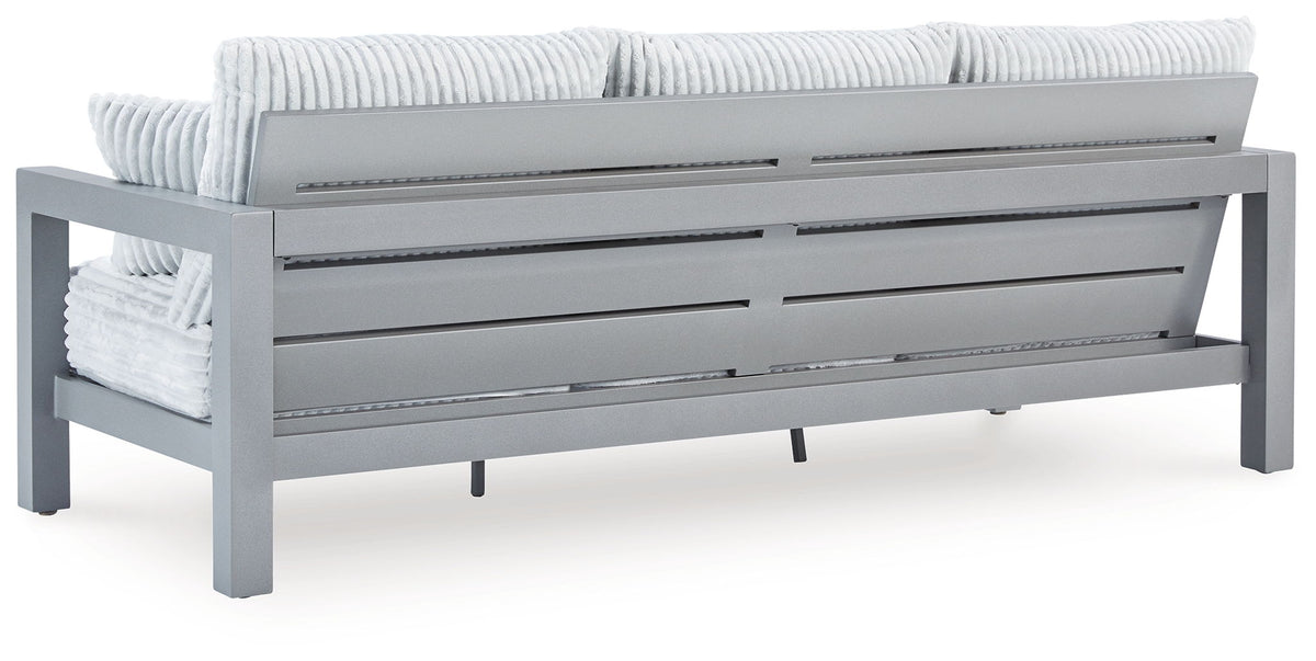 Hurley Park - Sofa With Cushion - Gray - R&R Furniture Gallery (Fountain Valley, CA)