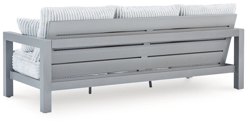 Hurley Park - Sofa With Cushion - Gray - R&R Furniture Gallery (Fountain Valley, CA)