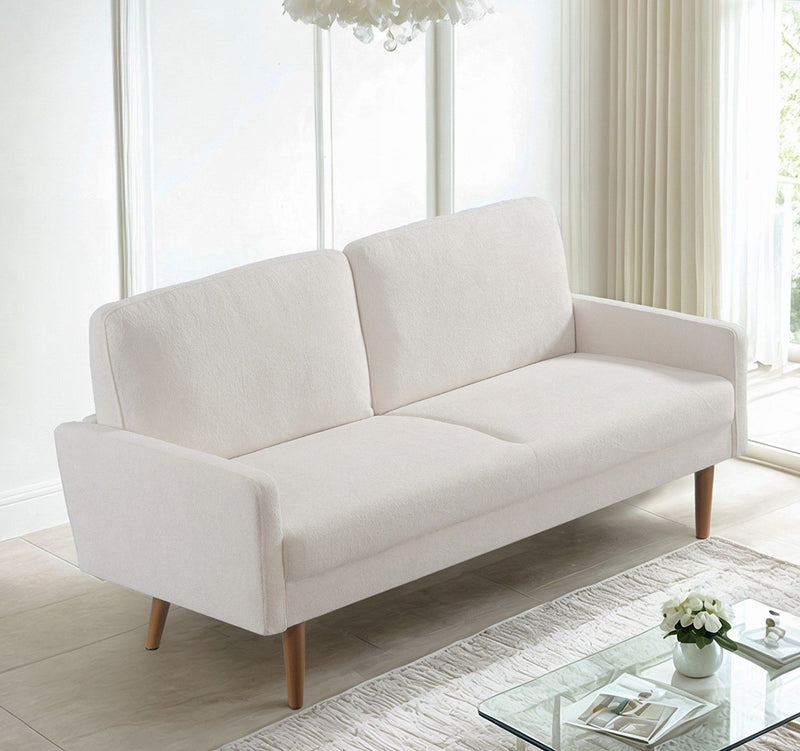 Sofa, European Style With Sleek Design, Modern & Vintage Flair, Upholstered 3 Seater Couch - R&R Furniture Gallery (Fountain Valley, CA)