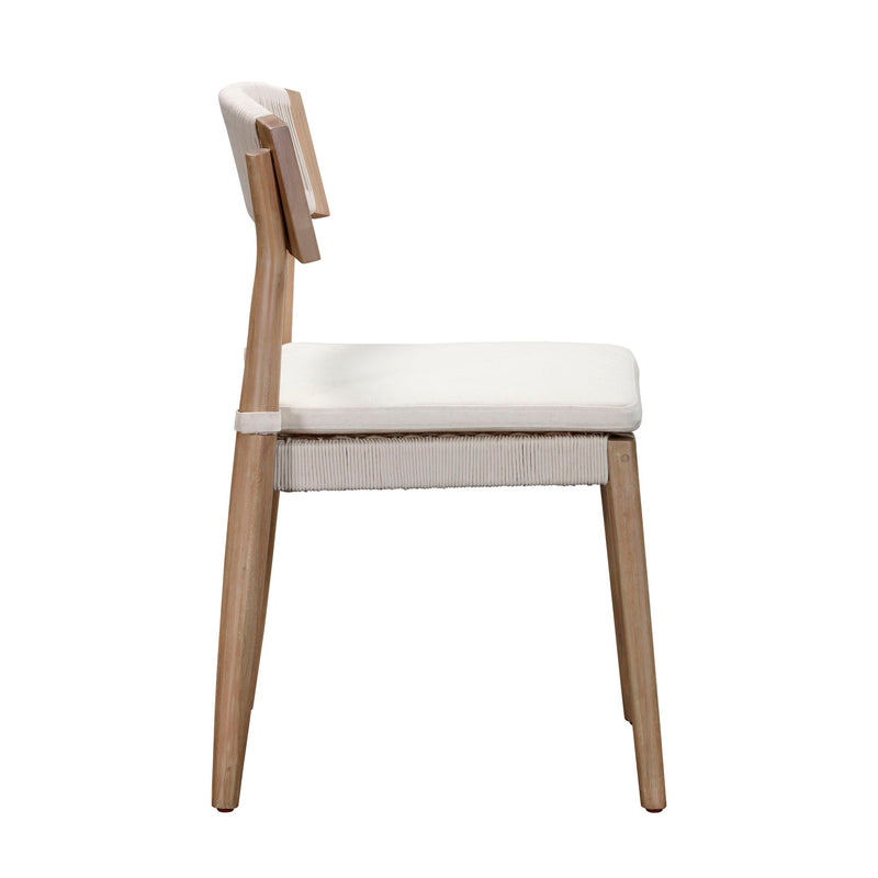 Gata - Outdoor Dining Chair (Set of 2) - Cream - R&R Furniture Gallery (Fountain Valley, CA)