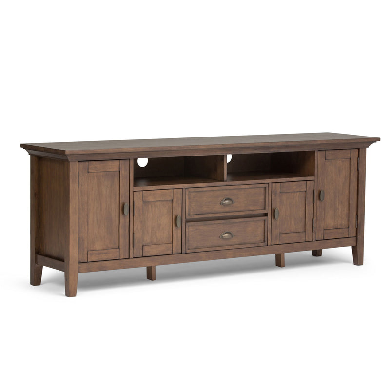 Redmond - TV Media Stand - Rustic Natural Aged Brown - R&R Furniture Gallery (Fountain Valley, CA)