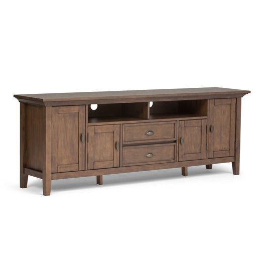 Redmond - TV Media Stand - Rustic Natural Aged Brown - R&R Furniture Gallery (Fountain Valley, CA)