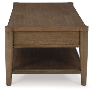 Roanhowe - Rectangular Cocktail Table - Brown - R&R Furniture Gallery (Fountain Valley, CA)