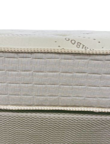 Golden Mattress DreamFlex 14.5-inch two-sided pillow top mattress with plush fabric and layered cushioning for comfort.