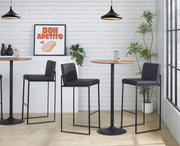 Lumi Source Fuji contemporary high back barstool with elegant design, featuring sleek modern style and comfortable seating.