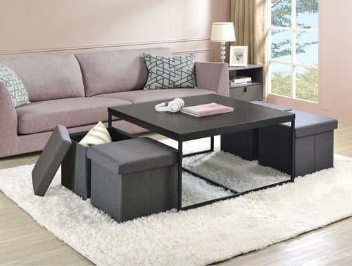Caitlin - Wood Grain 5 Piece Coffee Table (Set of 5) - R&R Furniture Gallery (Fountain Valley, CA)