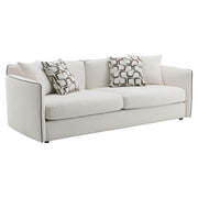 Yolanda - Sofa With 4 Pillows - Beige Chenille - R&R Furniture Gallery (Fountain Valley, CA)
