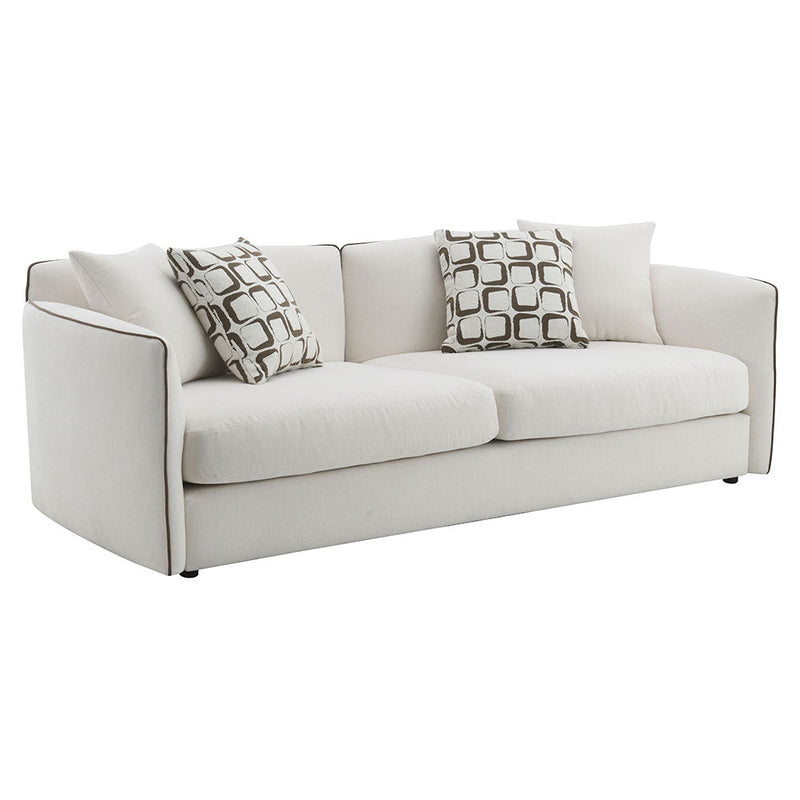 Yolanda - Sofa With 4 Pillows - Beige Chenille - R&R Furniture Gallery (Fountain Valley, CA)