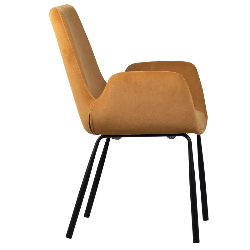 Venice - Dining Chair - Mustard And Black