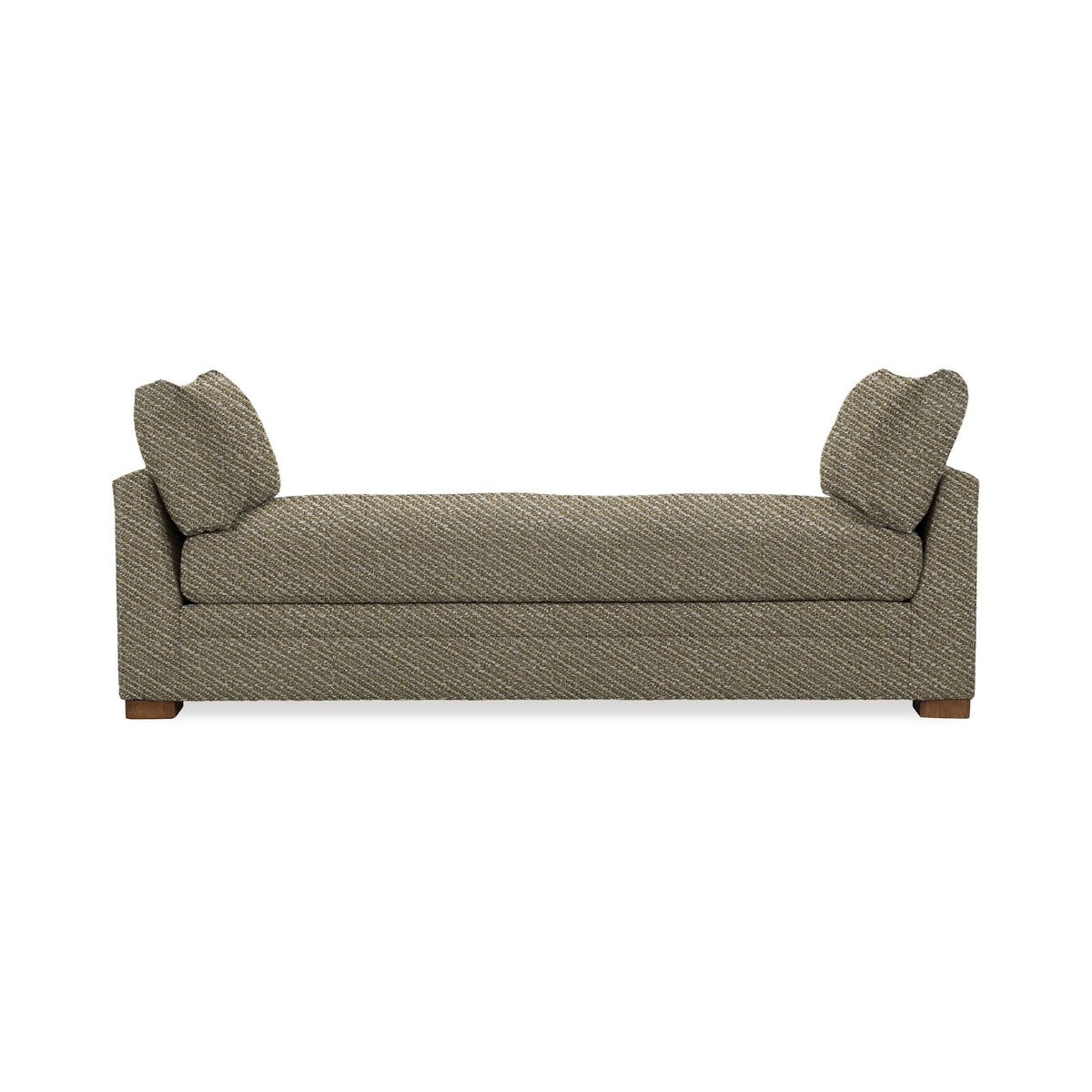 Classic Home Audrey daybed with wooden frame and plush cushions, featuring a cozy, elegant design for living room or guest space.