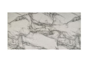 Lilola Home Matilda coffee table with white faux marble top, modern design, and sturdy wooden base.