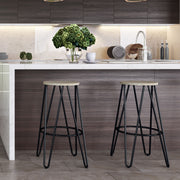 Simeon - Multifunctional Metal Stool With Wood Seat - R&R Furniture Gallery (Fountain Valley, CA)