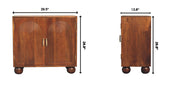 Carved Ball Cabinet - Chestnut - R&R Furniture Gallery (Fountain Valley, CA)