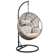 Vasant - Hanging Chair - Beige Fabric & Rope - R&R Furniture Gallery (Fountain Valley, CA)