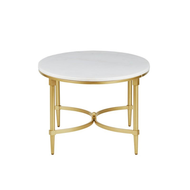 Bordeaux - Coffee Table - White / Gold - R&R Furniture Gallery (Fountain Valley, CA)