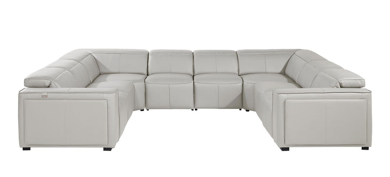 1224 - 8-Piece U-Shaped Sectional Sofa In With 4 Power Recliners & Power Headrests